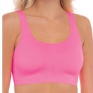 Pink sizzle women bonded scoop bra